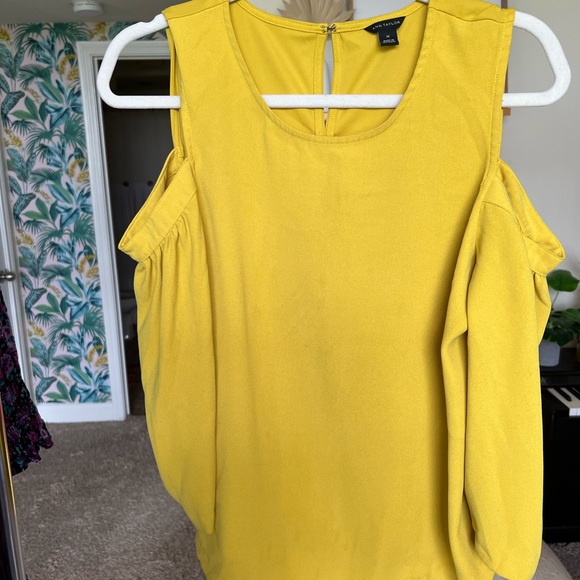 Ann Taylor cold-shoulder blouse - Picture 2 of 2